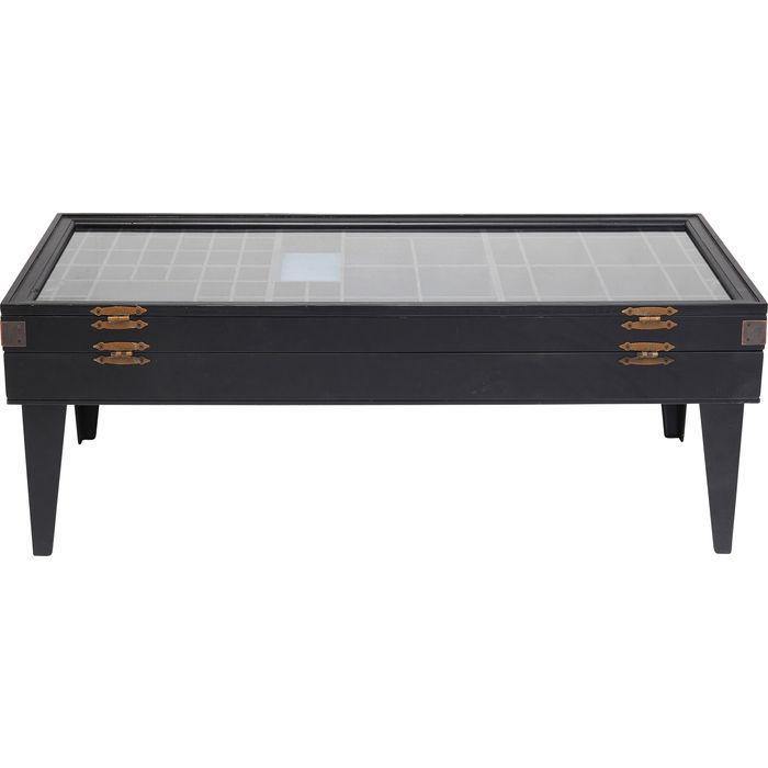 Living Room Furniture Coffee Tables Coffee Table Collector Black 122x55cm