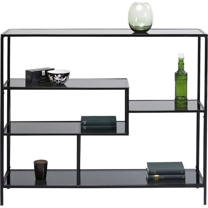 Living Room Furniture Shelving Shelf Loft Black 100x115