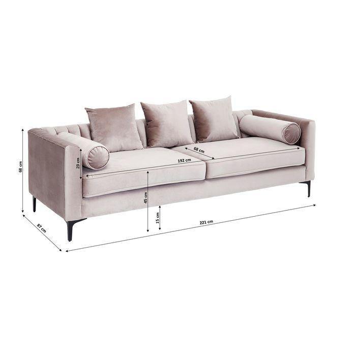 Living Room Furniture Sofas and Couches Sofa Variete 3-Seater Grey
