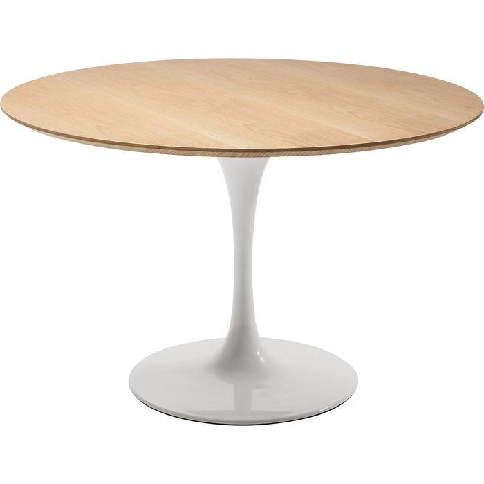 Living Room Furniture Tables Table Invitation Set Oak White Ø120cm