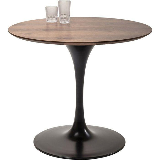 Living Room Furniture Tables Table Invitation Set Walnut Black Ø90cm