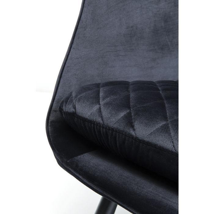 Living Room Furniture Armchairs Armchair Tudor Velvet Black