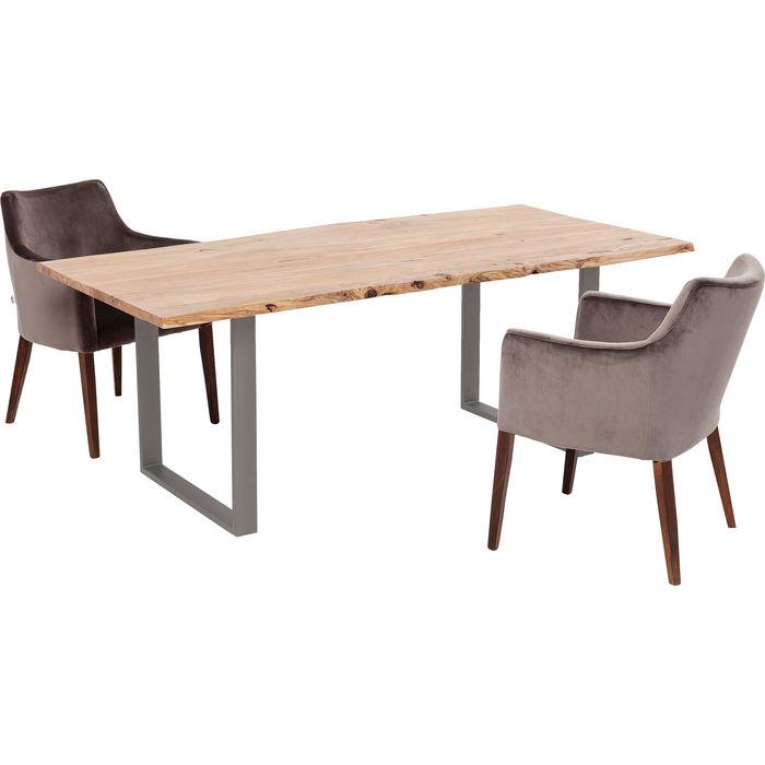 Living Room Furniture Tables Table Harmony Crude Steel 180x90