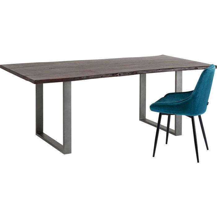 Living Room Furniture Tables Table Harmony Dark Crude Steel 160x80