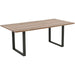 Living Room Furniture Tables Table Symphony Crude Steel 180x90