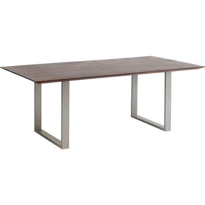 Living Room Furniture Tables Table Symphony Dark Silver 180x90