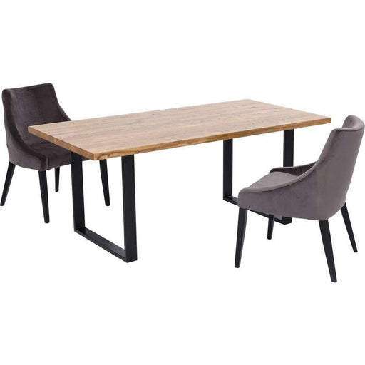 Living Room Furniture Tables Table Jackie Oak Black 180x90