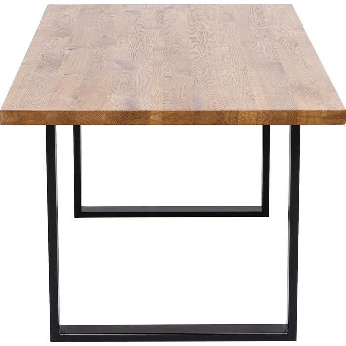 Living Room Furniture Tables Table Jackie Oak Black 200x100