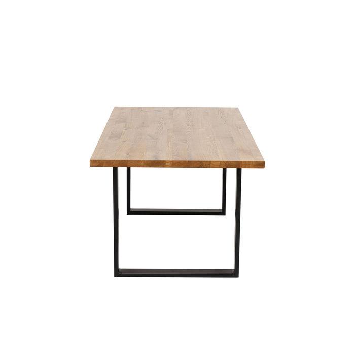 Living Room Furniture Tables Table Jackie Oak Black 200x100