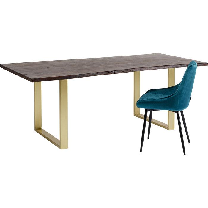 Living Room Furniture Tables Table Harmony Dark Brass 160x80