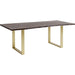 Living Room Furniture Tables Table Harmony Dark Brass 180x90