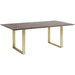 Living Room Furniture Tables Table Symphony Dark Brass 160x80