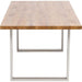 Living Room Furniture Tables Table Jackie Oak Silver 160x80