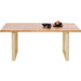 Living Room Furniture Tables Table Jackie Oak Brass 160x80