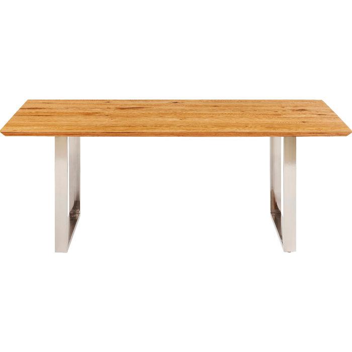 Living Room Furniture Tables Table Symphony Oak Chrome 160x80