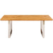 Living Room Furniture Tables Table Symphony Oak Chrome 160x80