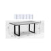 Living Room Furniture Tables Table Symphony Oak Silver 160x80