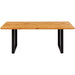 Living Room Furniture Tables Table Symphony Oak Black 200x100