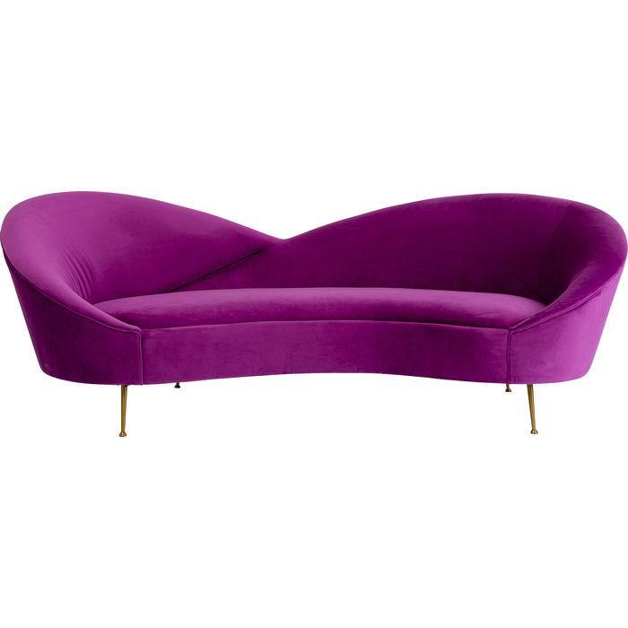 Living Room Furniture Sofas and Couches Sofa Night Fever 3-Seater Purple