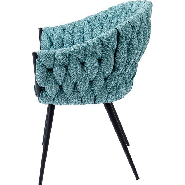 Living Room Furniture Chairs Chair with Armrest Knot Bluegreen