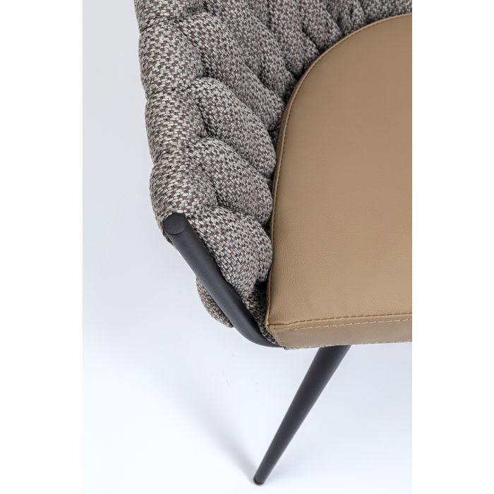 Dining Room Furniture Dining Chairs Chair with Armrest Knot Tweed