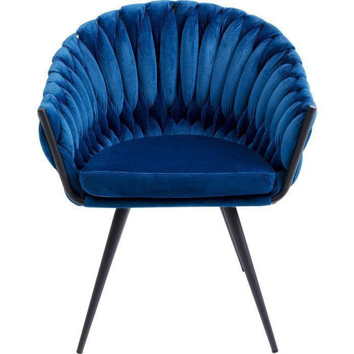 Living Room Furniture Chairs Chair with Armrest Knot Blue