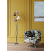Living Room Furniture Armchairs Swivel Armchair Peony Flower Yellow