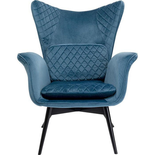 Living Room Furniture Armchairs Armchair Tudor Velvet Bluegreen