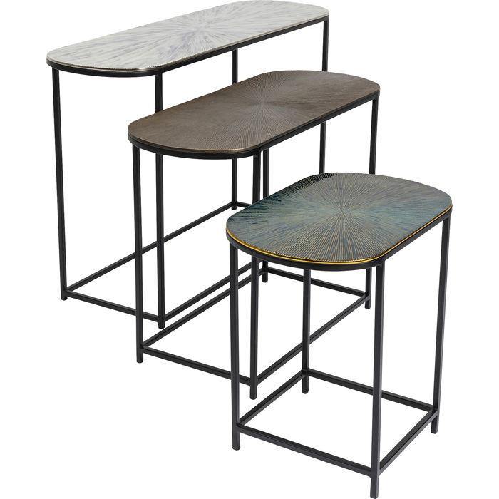 Living Room Furniture Side Tables Side Table Ray Oval (3/Set)