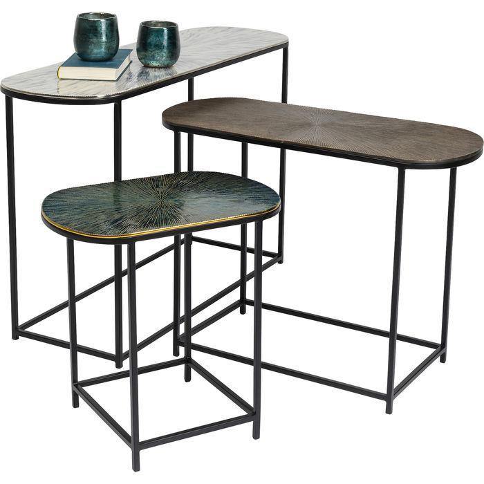Living Room Furniture Side Tables Side Table Ray Oval (3/Set)
