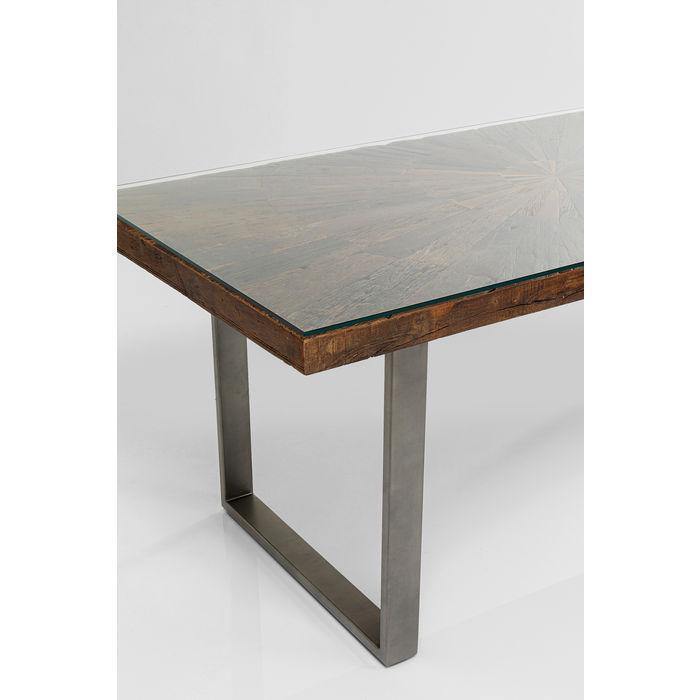 Living Room Furniture Tables Table Conley Crude Steel 180x90