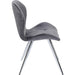 Living Room Furniture Chairs Chair Viva Grey Chrome
