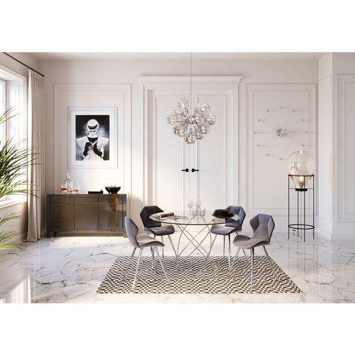 Living Room Furniture Chairs Chair Viva Grey Chrome