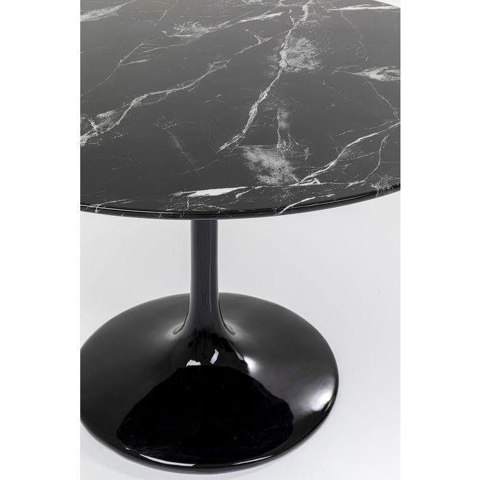 Living Room Furniture Tables Table Solo Marble Black Ø110