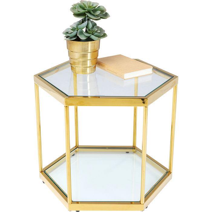 Living Room Furniture Coffee Tables Coffee Table Comb Gold 45