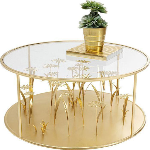 Living Room Furniture Coffee Tables Coffee Table Flower Meadow Gold Ø80