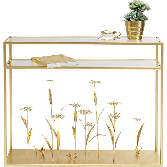 Dining Room Furniture Sideboards Console Flower Meadow Gold 100