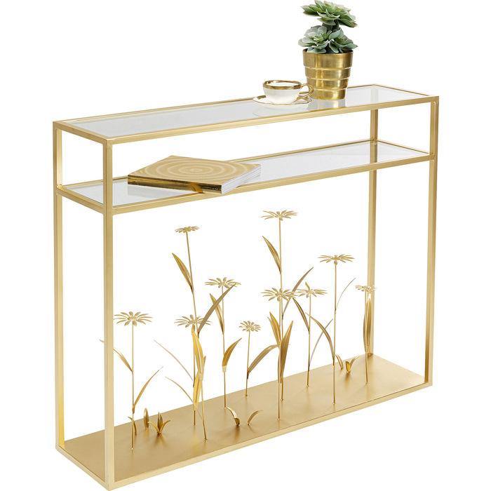 Dining Room Furniture Sideboards Console Flower Meadow Gold 100