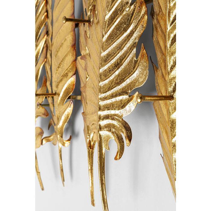 Sculptures Home Decor Coat Rack Leaf Gold 86