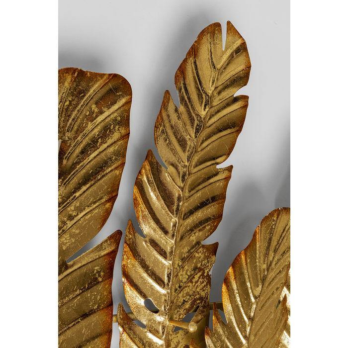 Sculptures Home Decor Coat Rack Leaf Gold 86