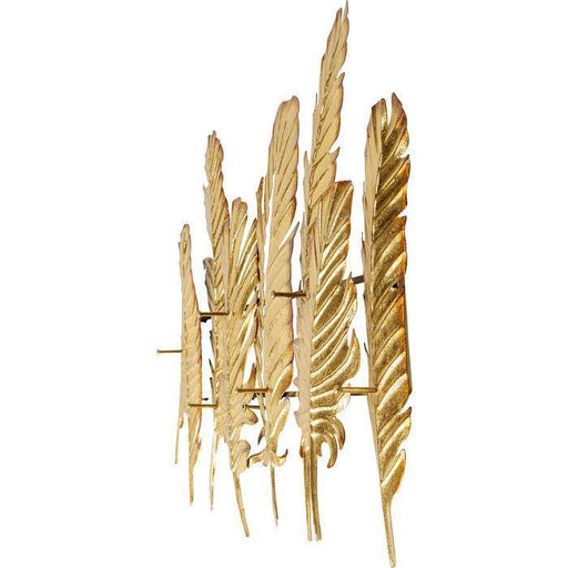 Sculptures Home Decor Coat Rack Leaf Gold 86