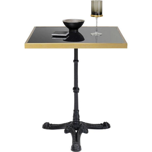 Living Room Furniture Tables Bistro Table Kaffeehaus Rim Square Schwarz 60x60