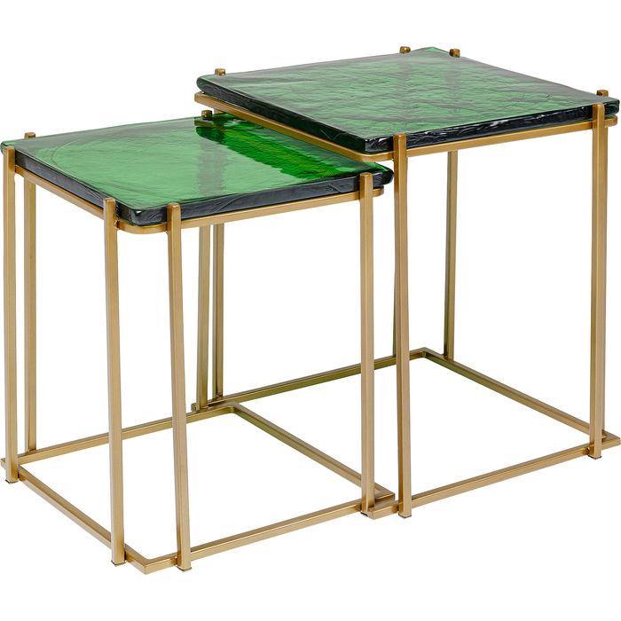Living Room Furniture Side Tables Side Table Lagoon Green (2/Set)