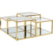 Living Room Furniture Coffee Tables Coffee Table Orion Gold (4/Set)