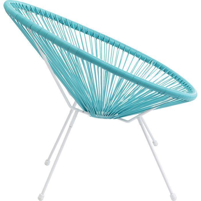 Chairs - Kare Design - Armchair Acapulco Turquoise - Rapport Furniture