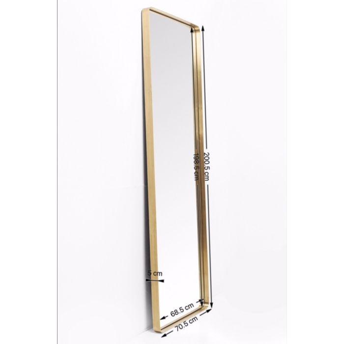 Mirrors - Kare Design - Mirror Curve MO Brass 70x200cm - Rapport Furniture