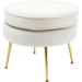 Living Room Furniture Stools Stool Water Lily Beige
