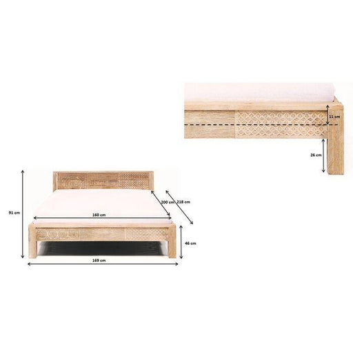 Bedroom Furniture Beds Wooden Bed Puro High 160x200