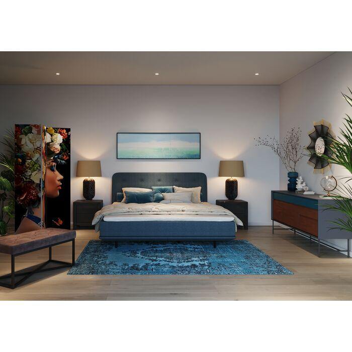 Bedroom Furniture Dressers & Sideboards Dresser Small Luxury Push 2 Drawers Grey