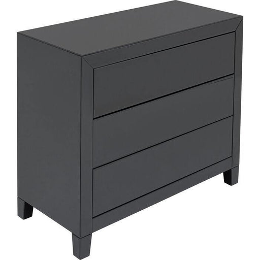 Bedroom Furniture Dressers & Sideboards Dresser Luxury Push 3 Drawers Grey